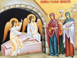Femeile mironosițe găsind mormântul gol al Mântuitorului Iisus Hristos