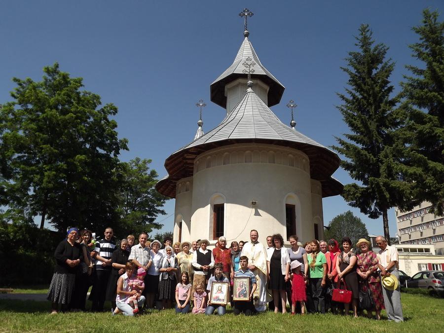 Sfinţirea Sfintei Cruci de la turnul clopotniţei