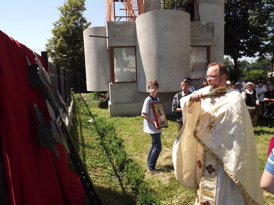 Sfinţirea Sfintei Cruci de la turnul clopotniţei