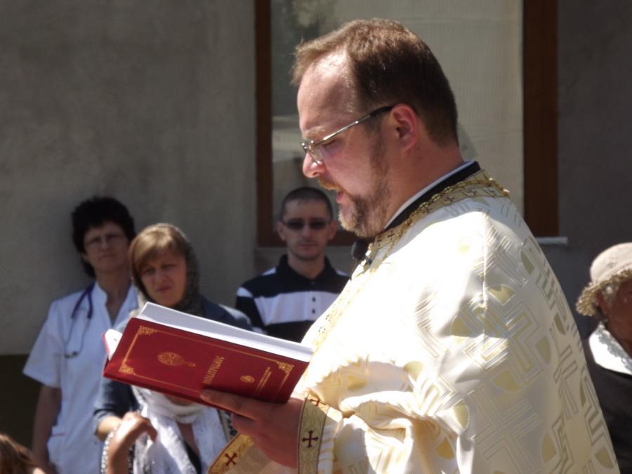 Sfinţirea Sfintei Cruci de la turnul clopotniţei